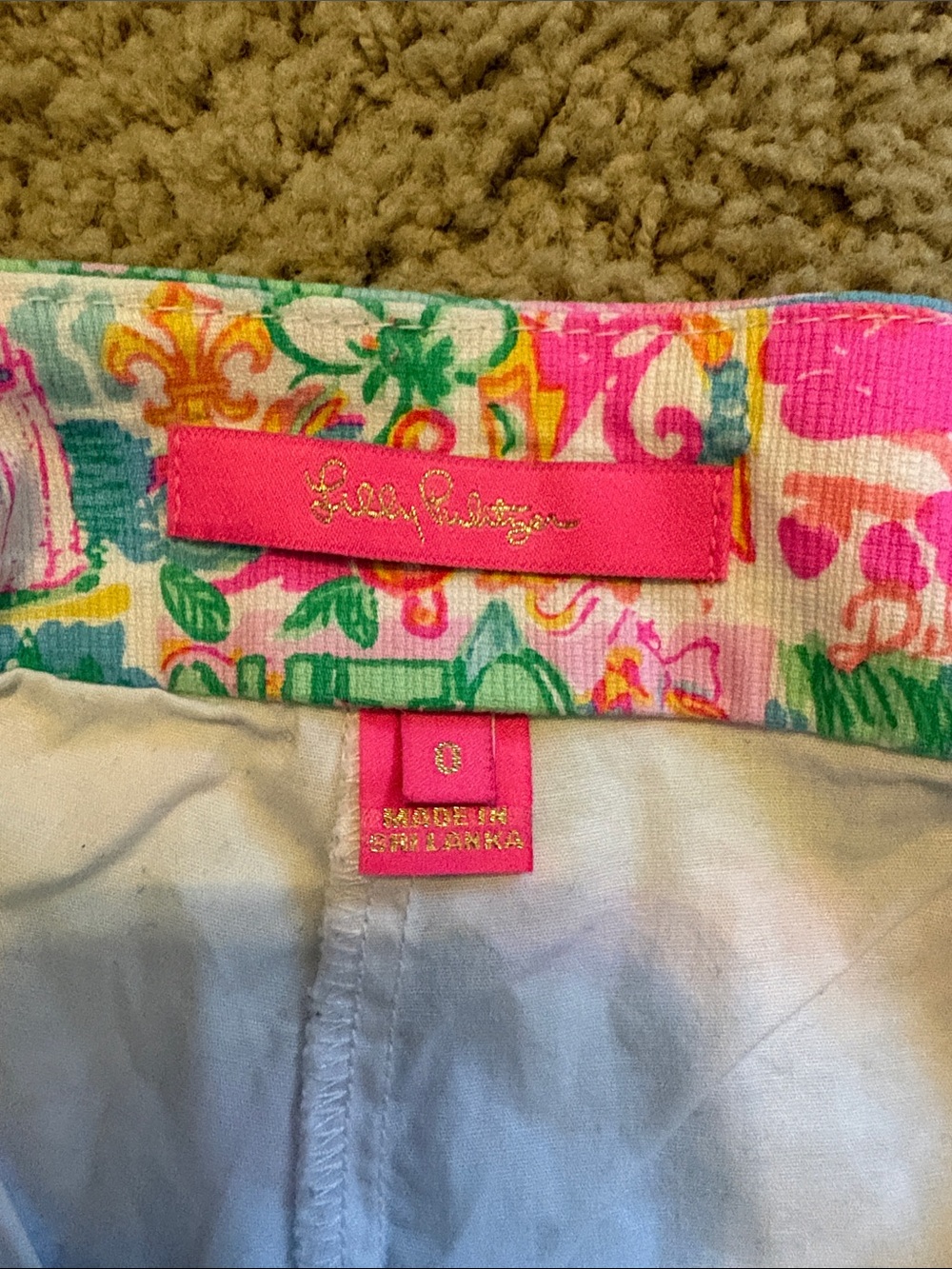 Lilly Pulitzer Pink Multi Patchwork Scallop Mini Skirt - Picture 2 of 3